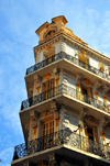 Oran, Algeria / Algrie: French architecture - Soers Ben Slimane street - photo by M.Torres |  architecture franaise - Rue Soers Ben Slimane, ex El Moungar