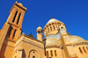 Algiers / Alger - Algeria: Notre Dame d'Afrique basilica - designed by Jean Eugene Fromageau, diocesan architect of Algiers - Byzantine style | Basilique Notre-Dame d'Afrique, conu par Jean Eugne Fromageau, architecte diocsain d'Alger - plan byzantin - photo by M.Torres