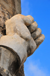 Algiers / Alger - Algeria: floral clock park - clenched fist - monument to the victims of the revolution - Boulevard Khemisti | parc de l'horloge florale - poing serr - monument aux victimes de la rvolution sur le Bd Khemisti - photo by M.Torres