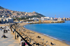 Algiers / Alger - Algeria: Commander Abderahmana Mira av - Bab El Oued - Rmila / Nelson beach with Z'ghara and Bologhine in the background | avenue Cmdt Abderahmana Mira - Bab-el-Oued - plage Rmila / Nelson - Zeghara et Bologhine au fond - photo by M.Torres