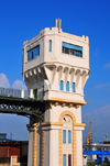 Algiers / Alger - Algeria: lift in front of Port-Said square - connects boulevard Zighoud Youcef to Frres Kara street | ascenseur du square Port-Sad, ex-Bresson - liaison entre le boulevard Zighoud Youcef et la rue des Frres Kara, qui permet d'accder  la gare - photo by M.Torres