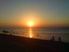 Azerbaijan - Bilgah / Bilgeh - Absheron peninsula - Baki Sahari: beach - sunset on the Caspian - imerlik - photo by N.Mahmudova