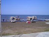 Azerbaijan - Nabran (Khachmas rayon - NE Azerbaijan): beach at Malibu pool complex (photo by F.MacLachlan)