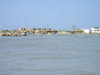 Azerbaijan - Bilgah - Absheron peninsula - Baki Sahari: the beach - Cape Amburan - Caspian sea - photo by F.MacLachlan