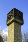 Azerbaijan - Baku: clock on Fountain Square - photo by Miguel Torres