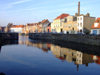 Belgium - Brugge / Bruges (Flanders / Vlaanderen - West-Vlaanderen province): reflections in the old harbour - Unesco world heritage site (photo by M.Bergsma)