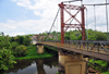 San Ignacio, Cayo, Belize: Hawksworth Bridge - Macal River and Santa Helena on the opposite bank - photo by M.Torres