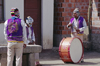 Isla del Sol, Lake Titicaca, Manco Kapac Province, La Paz Department, Bolivia: musicians celebrate in the village of Challapampa - photo by C.Lovell