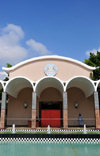 Gaborone, South-East District, Botswana: National Assembly of Botswana - main faade - Government Enclave - photo by M.Torres