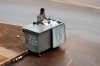 Brazil / Brasil - Brasilia: recycling - quadra 413 asa norte 03 / reciclando - photo by M.Alves