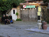 Sozopol: old women sitting on bench by the Apolonia cinema - kino (photo by J.Kaman)