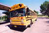 Canada / Kanada - Calgary, Alberta: Blue Bird school bus at Fort Calgary Historic Park - photo by M.Torres