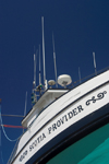 Canada 400 Fishing Boat at dry dock in Annapolic Royal, Nova Scotia, Canada - photo by D.Smith