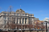 Montreal, Quebec, Canada: Gilles-Hocquart building - Beaux-arts style - Bibliotheque et Archives nationales, former cole des Hautes tudes commerciales - difice Gilles-Hocquart - avenue Viger est, Quartier latin - photo by M.Torres