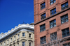 Montreal, Quebec, Canada: windows of the Great Scottish Life Insurance Building / Hotel Place d'Armes and the New York Life building - Place d'Armes - Vieux-Montral - photo by M.Torres