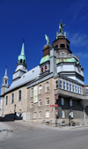 Montreal, Quebec, Canada: Our Lady of Good Help chapel - chapelle Notre-Dame-de-Bon-Secours - seen from Rue de La Commune Est, at the intersection with Rue Bonsecours - Vieux-Montral - photo by M.Torres