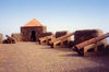 Cabo Verde - Cape Verde - Cidade Velha, Santiago island: artillery at St Phillip's fort - artilharia no Forte de Sao Filipe - photo by M.Torres