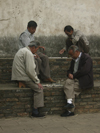 Kunming, Yunnan Province, China: playing draughts - two layers - photo by M.Samper