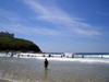 England - Pholdu Cove - Cornwall: beach scene - sand and sky (photo by Chloe Severn)