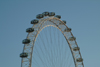 London: British Airways London Eye - observation wheel - half - Designed by architects David Marks, Julia Barfield, Malcolm Cook, Mark Sparrowhawk, Steven Chilton and Nic Bailey - photo by K.White