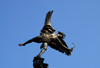 London: Eros at the Shaftesbury Memorial Fountain - cast in aluminium - Piccadilly Circus - photo by M.Torres