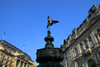 London: Eros angel of Love /Angel of Christian Charity at the Shaftesbury Memorial Fountain - art Nouveau - designed by Sir Alfred Gilbert - Piccadilly Circus - photo by Miguel Torres