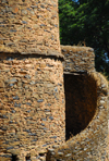 Gondar, Amhara Region, Ethiopia: Royal Enclosure - Iyasu palace - spiral stairs - photo by M.Torres