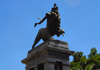 Addis Ababa, Ethiopia: Lion of Judah monument - Anbessa square - photo by M.Torres