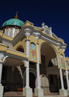 Addis Ababa, Ethiopia: Bole Medhane Alem Cathedral - dome and SW entrance - photo by M.Torres