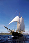 Yasawa Islands, Fiji: the double masted schooner La Violante at sail - built in Holland in 1922 for a French Count - photo by C.Lovell