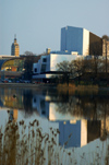 Finland - Helsinki, Tl bay with a view into the Finlandia concert hall and Kiasma modern art museum - photo by Juha Sompinmki