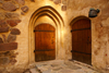 Turku, Western Finland province - Finland Proper region / Varsinais-Suomi - Finland: doors in the medieval keep of Turku castle / Turun linna / bo slott - photo by A.Ferrari