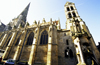 Burgundy / Bourgogne, France: church and covered fountain - photo by K.Gapys