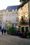 Dijon, Cte-d'Or, Burgundy / Bourgogne, France: restaurant 'Au Moulin a Vent' - Place du Bareuzaimore / Place Franois Rude - photo by K.Gapys