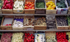 Gordes, Vaucluse, PACA, France: boxed colorful vegetables  market scene - photo by C.Lovell