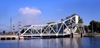 Le Havre, Seine-Maritime, Haute-Normandie, France: Bridge 8 over the Le Havre Canal - moving bridge - photo by A.Bartel