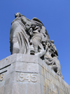 Le Havre, Seine-Maritime, Haute-Normandie, France: War Memorial - names and 1945 corner - photo by A.Bartel