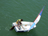 Le Havre, Seine-Maritime, Haute-Normandie, France: Dinghy Sailing - young boy - photo by A.Bartel