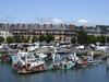 Le Havre, Seine-Maritime, Haute-Normandie, France: fishing Harbour and residential buildings - photo by A.Bartel