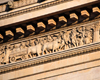 Paris, France: Arc de Triomphe - 'return from Egypt', a sphinx drawn by four oxen, by  Franois Rude - detail of the 137 meter long frieze on the entablature surrounding the monument, representing the 'Departure and the Return of the French Armies' - facade overlooking the avenue de la Grande Arme - photo by M.Torres