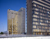 Paris, France: Bibliothque Franois Mitterrand - book shaped buildings by architect Dominique Perrault - Bibliothque nationale de France (BnF) - National Library of France - quai Franois-Mauriac - 13e arrondissement - photo by A.Bartel