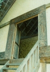 French Polynesia - Hiva Oa island - Marquesas: Atuona - entrance to Paul Gauguin's house la maison du jouir (photo by G.Frysinger)