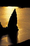 Bartolom Island, Galapagos Islands, Ecuador: Pinnacle Rock at sunset - photo by C.Lovell