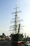 Germany / Deutschland - Hamburg: the Rickmer Rickmers - the square-rigg sailing ship in the harbour of Hamburg now is a museum (photo by W.Schmidt)