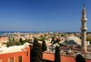 Greece - Rhodes island - Rhodes city - St George's Tower - view of Mosque of Suleiman - photo by A.Dnieprowsky