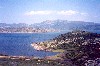 Greece - Iliki (Sterea Ellada): the lake from the E75 motorway (photo by Miguel Torres)