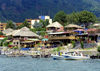 Guatemala - Panajachel - Lago de Atitln - Solol department: building on stilts - Lake Atitln (photo by A.Walkinshaw)