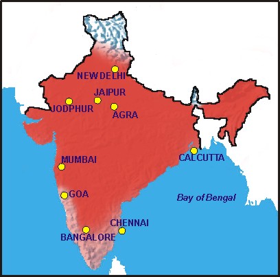 Malaria map - This map is only intended as a guide since mosquitoes do not respect boundaries and the risk areas shown may not be exact.