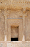 Iran - Naqsh-e Rustam: entrance the the tomb attributed to Darius II Nothus - photo by M.Torres