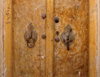 Yazd, Iran: houses have segregated door knockers - on the left with a hole for women and the one on the right, cylindrical, for men - these have different sounds, informing on the gender of the visitor - photo by N.Mahmudova